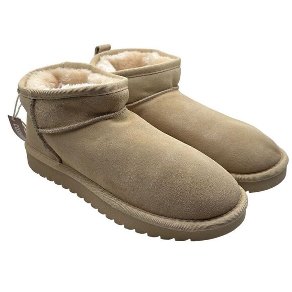 CUSHIONAIRE Women's pull on boot 8 SAND - Picture 1 of 7